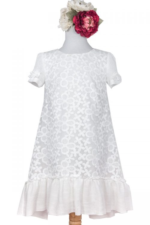 Rochie albă pentru fete Anna